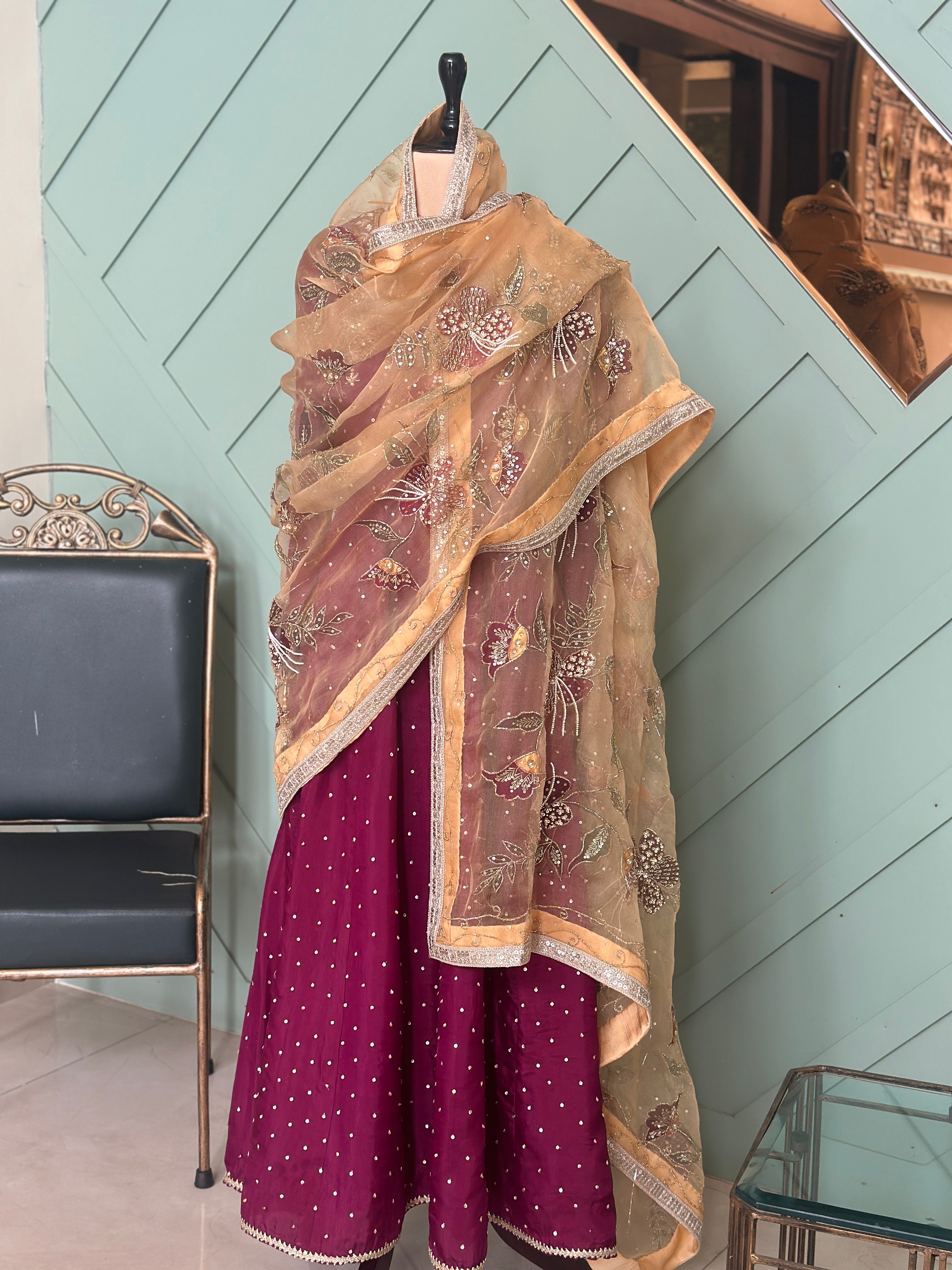 Aarza Anarkali 3 piece set