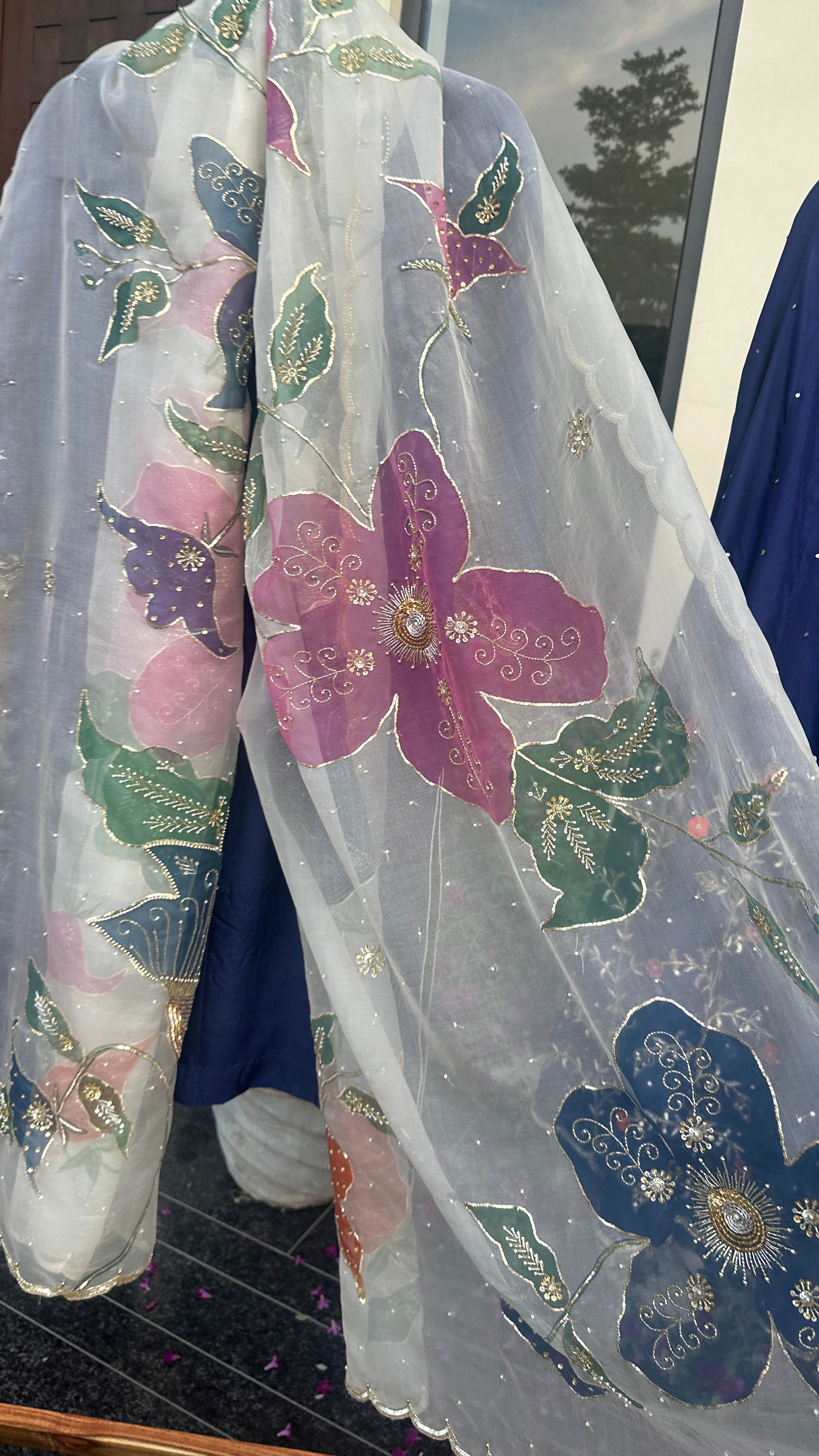 Midnight Meher Sharara 3 piece set