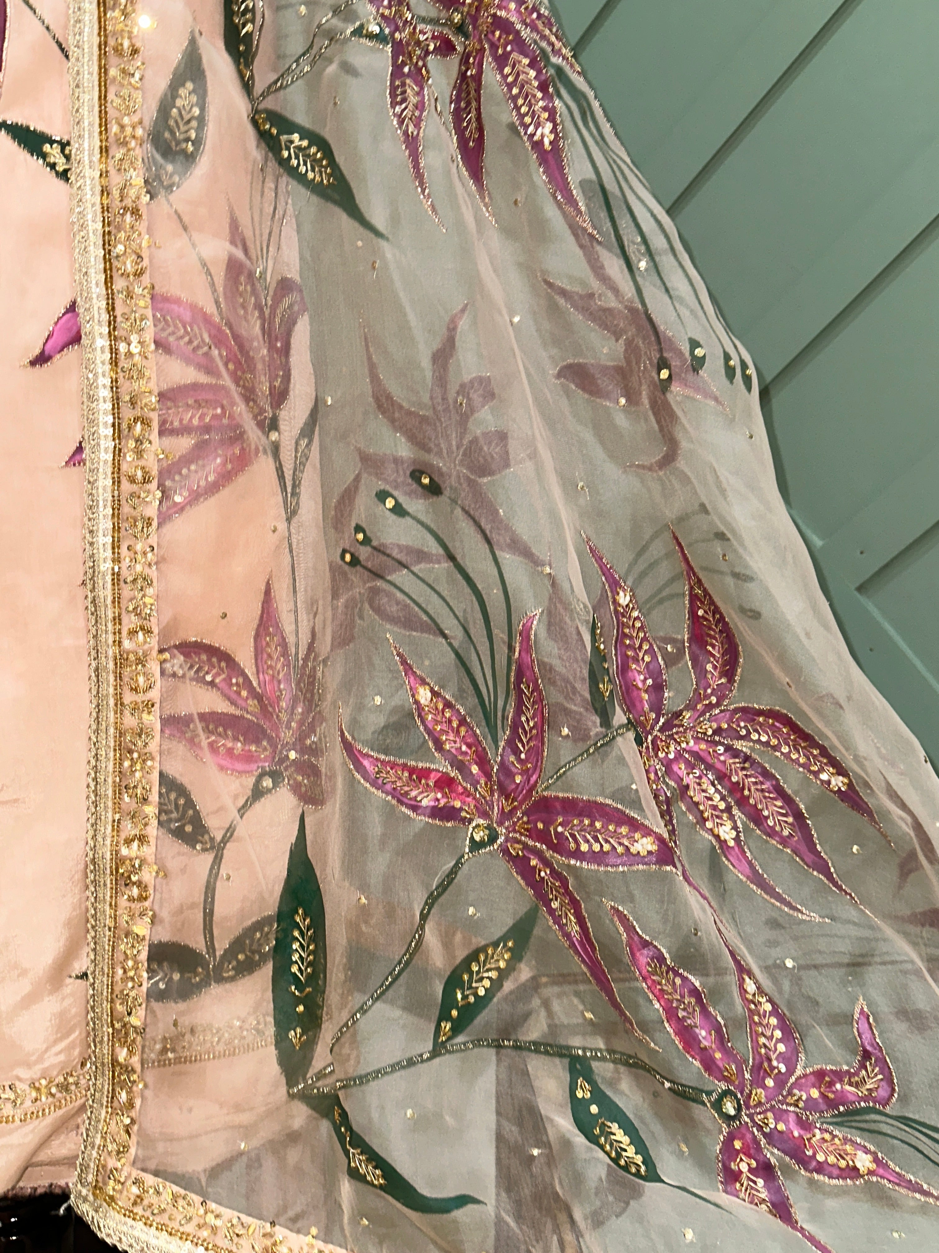 Rooh handpainted 3 piece suit