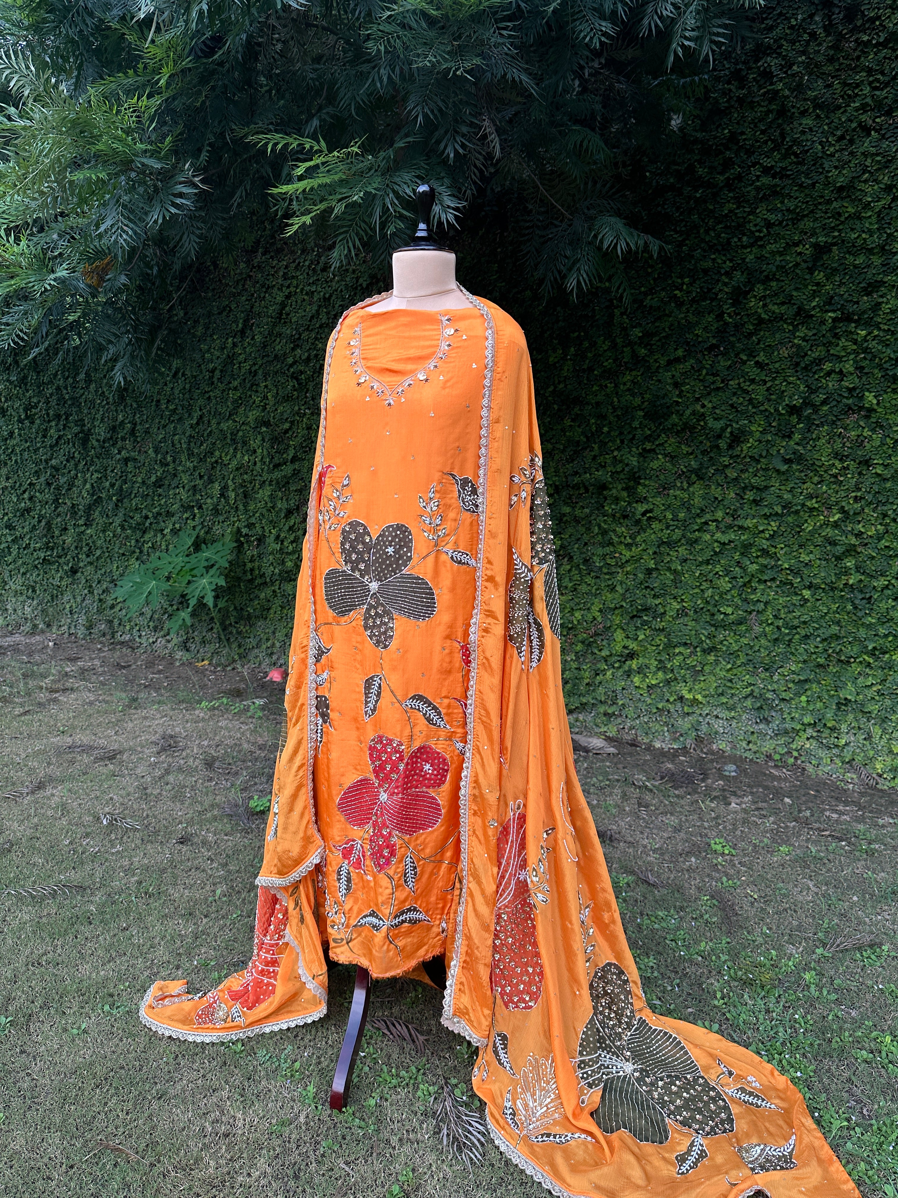 Surajmukhi handpainted suit