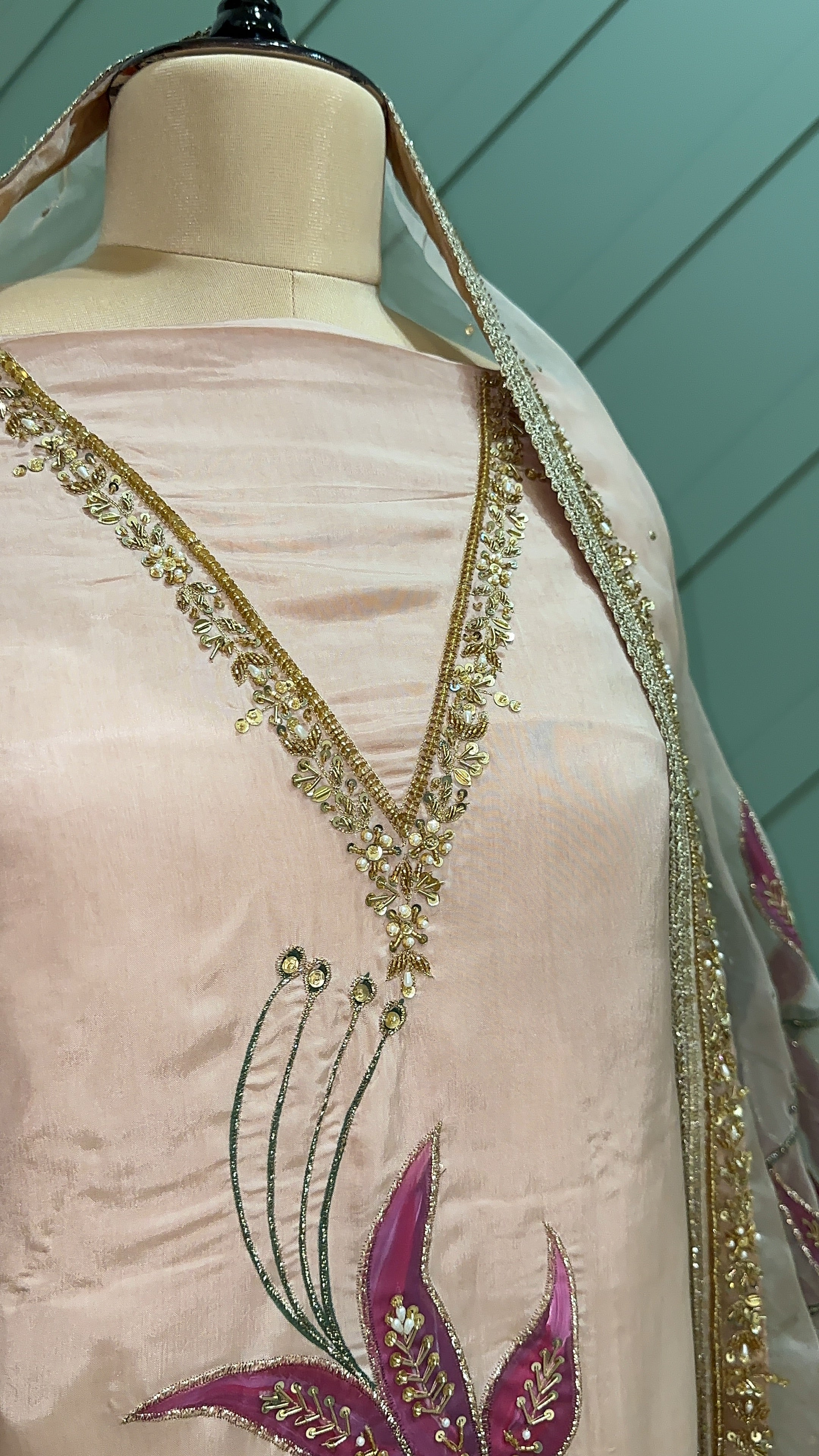 Rooh handpainted 3 piece suit