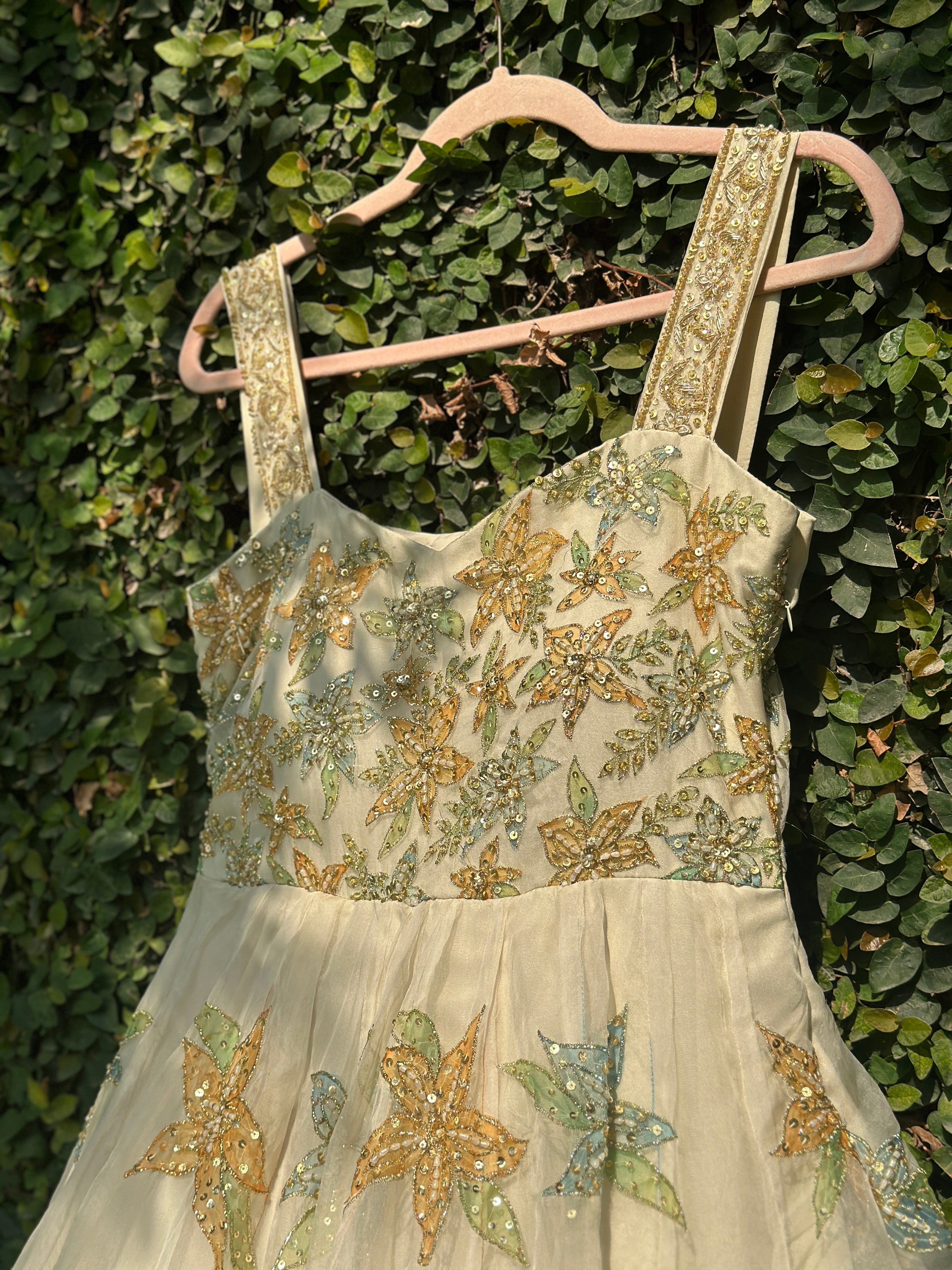 Sera Silkpainted Pure organza dress