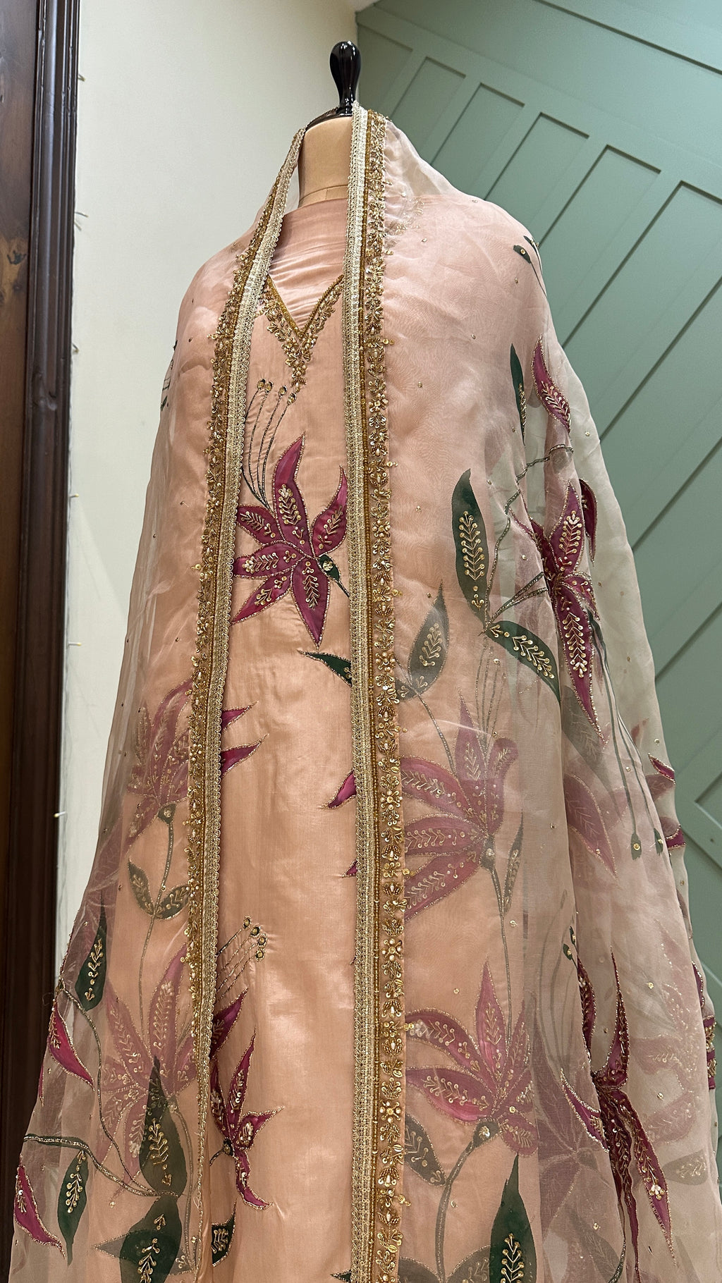 Rooh handpainted 3 piece suit