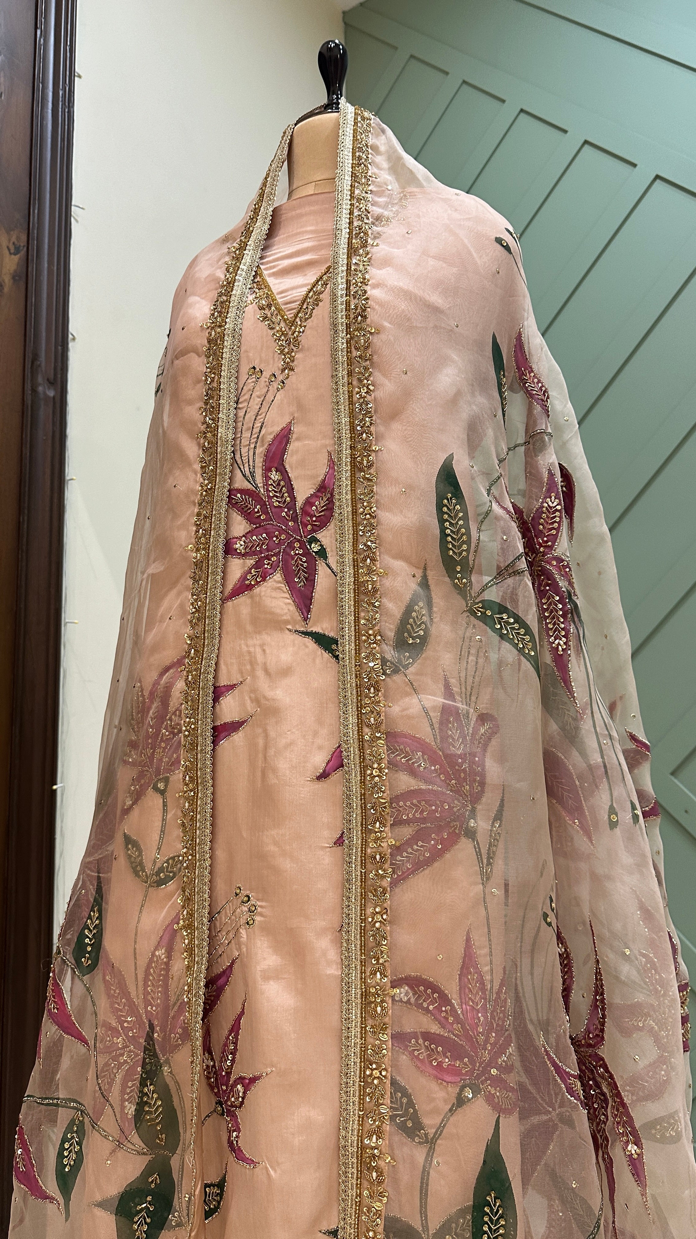 Rooh handpainted 3 piece suit