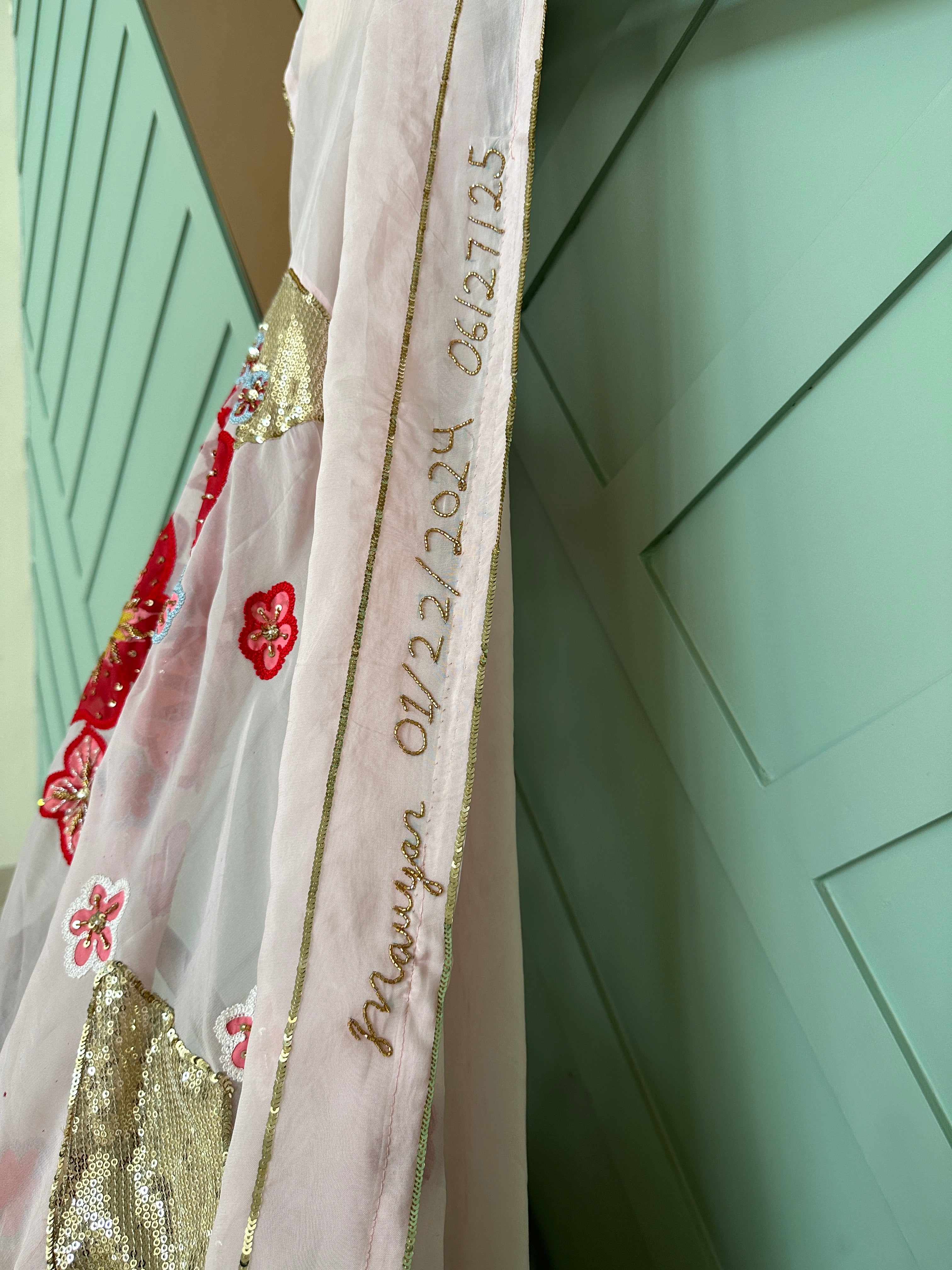 Nikkah Customised handpainted veil