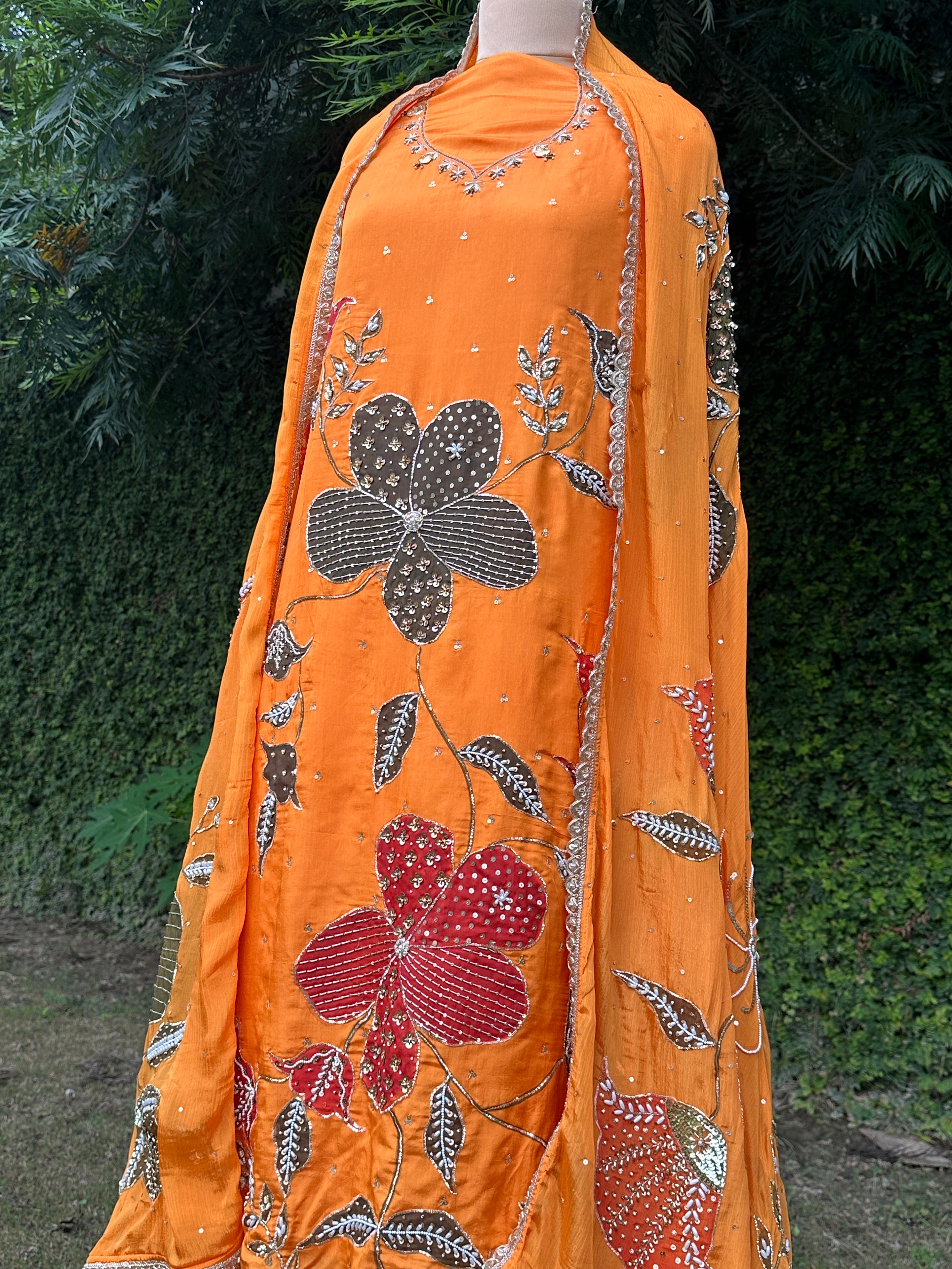 Surajmukhi handpainted suit