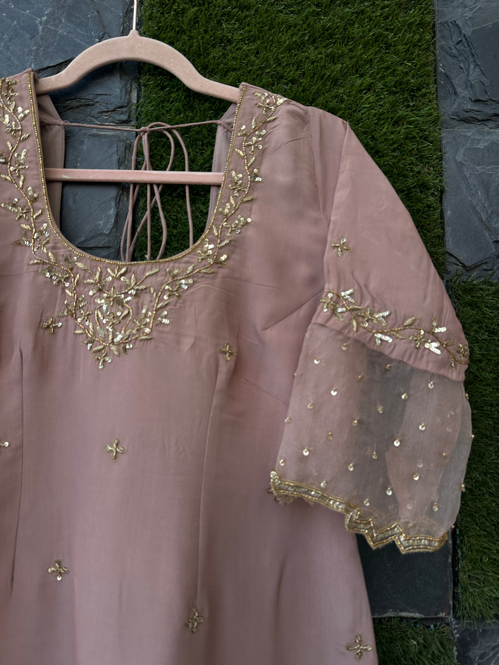 Maeve Silk handpainted suit