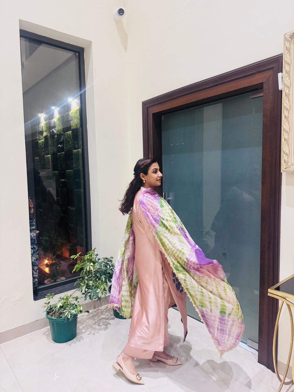 Peonies Blush Satin suit