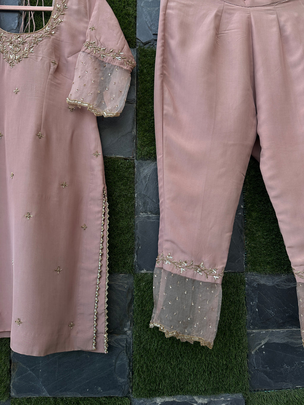 Maeve Silk handpainted suit