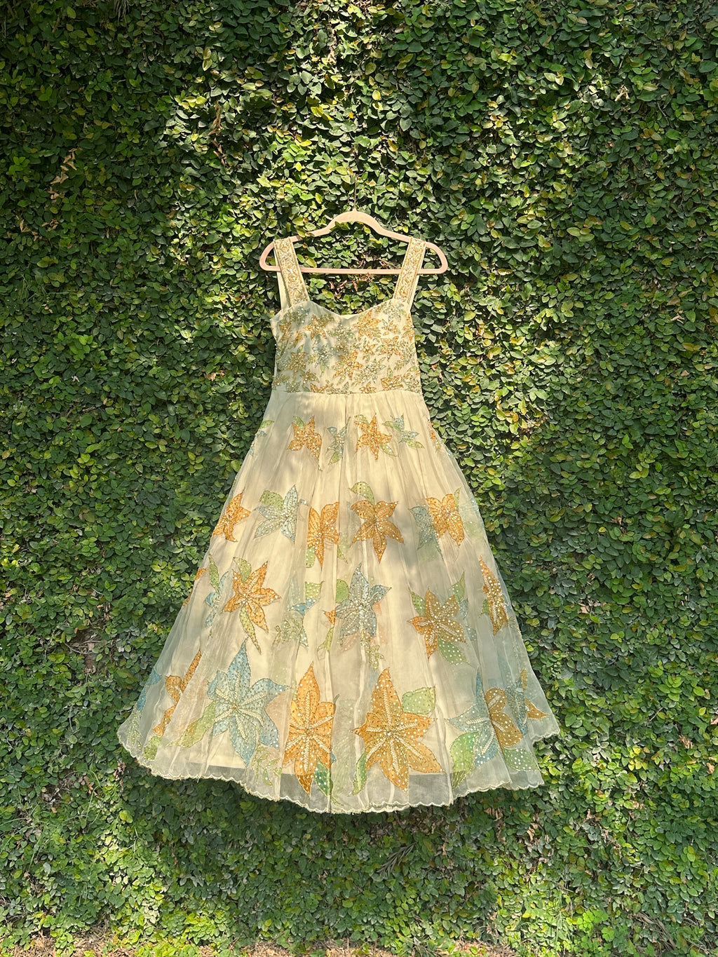 Sera Silkpainted Pure organza dress