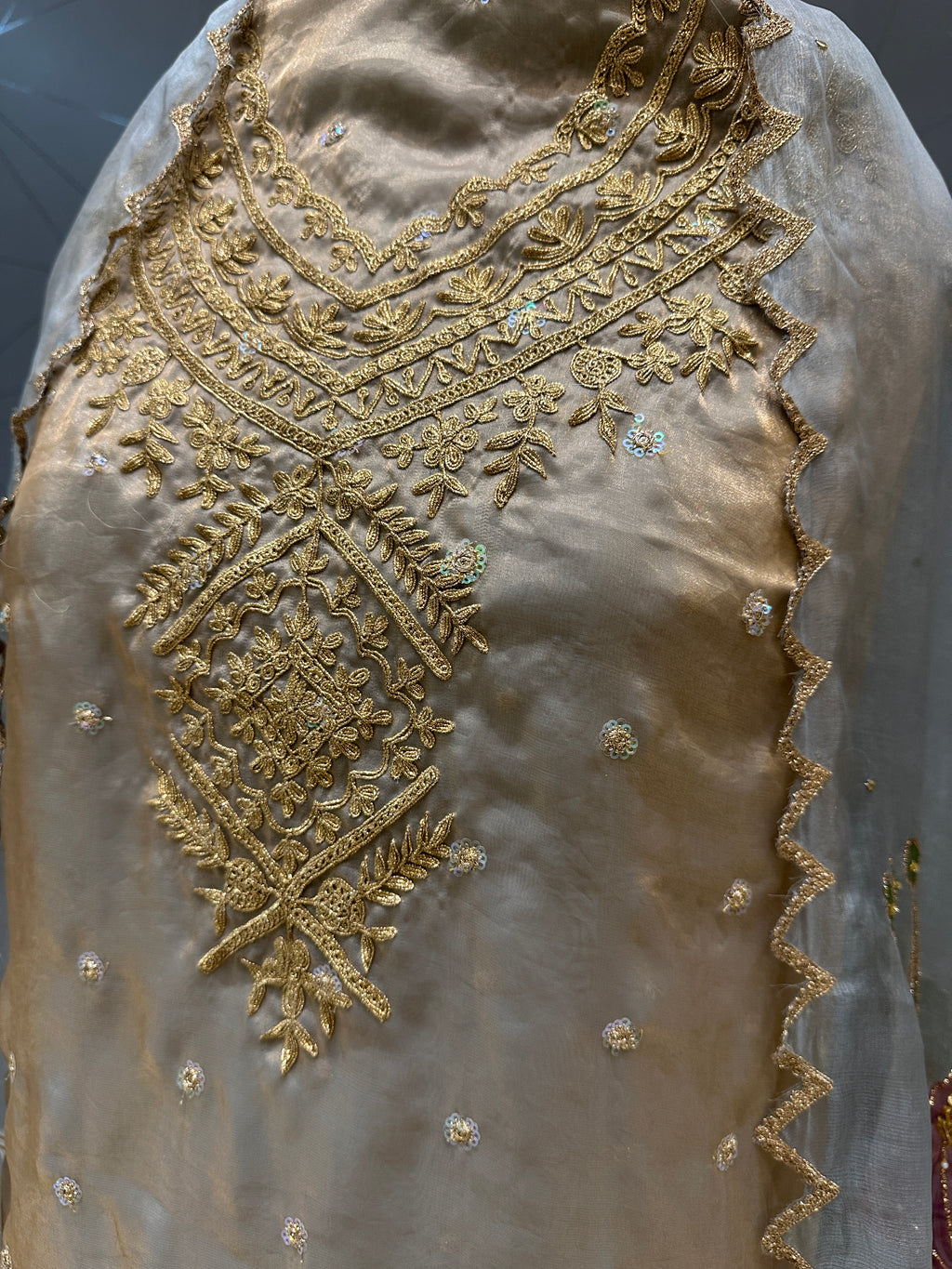 Blue mist unstitched 3 piece set