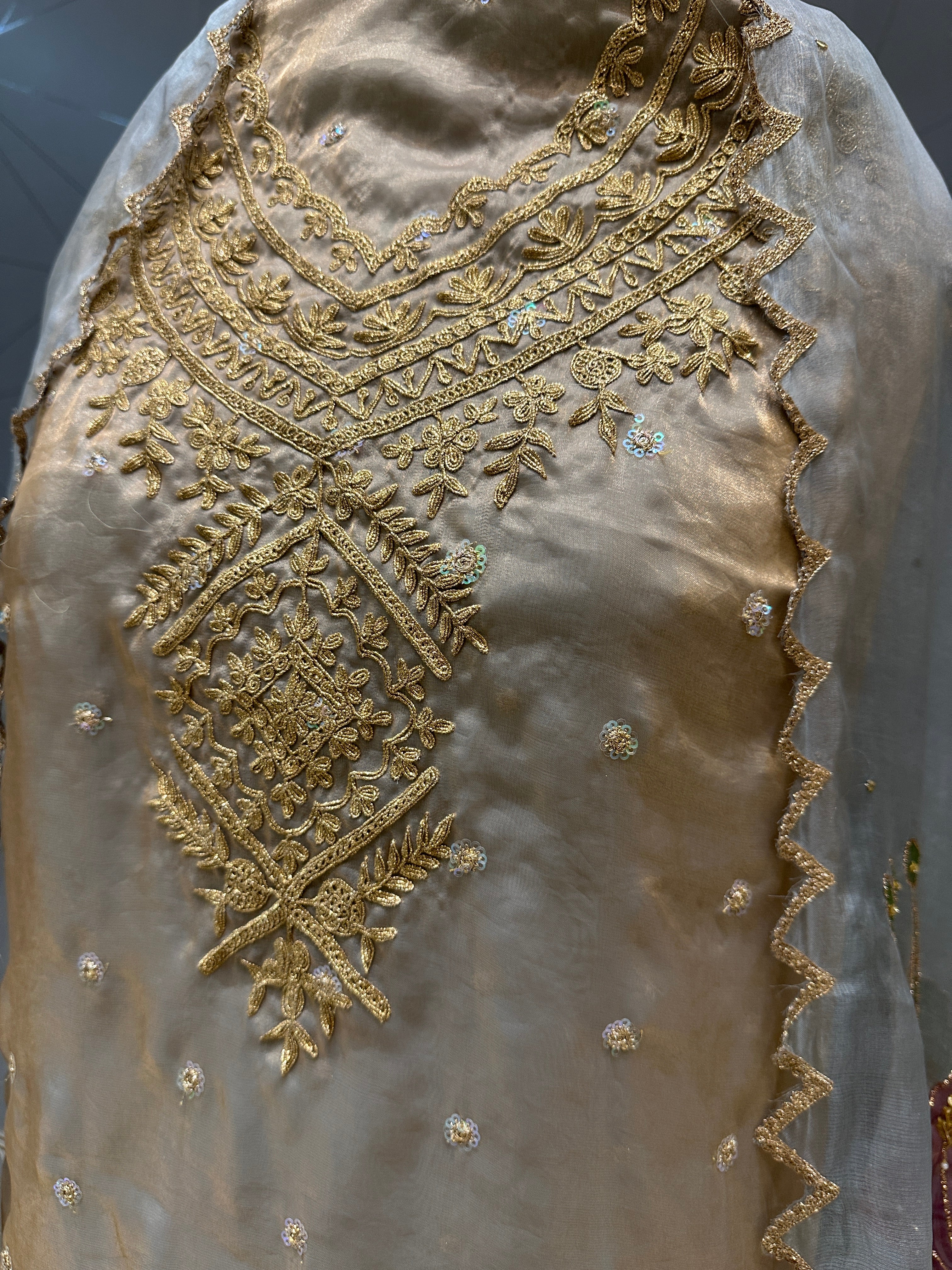 Blue mist unstitched 3 piece set