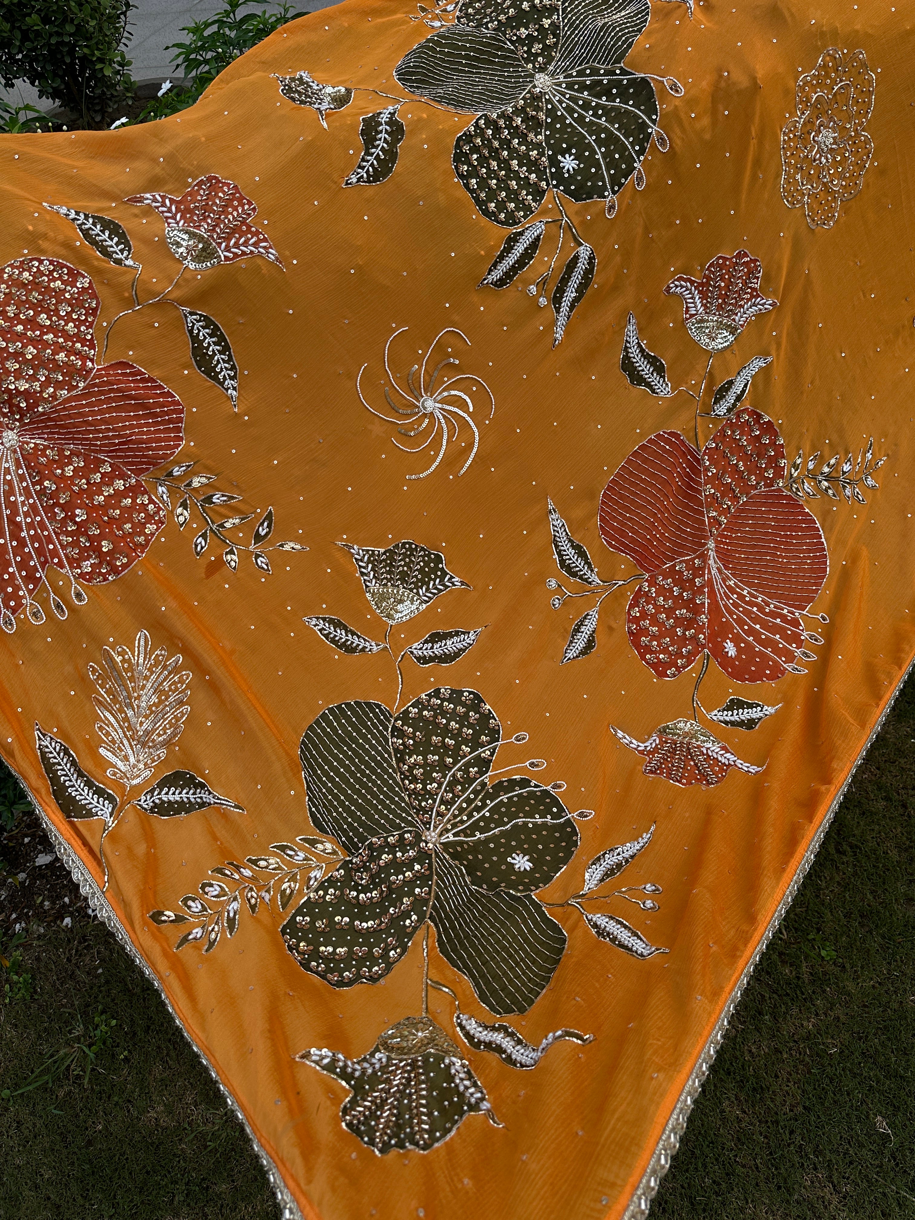 Surajmukhi handpainted suit