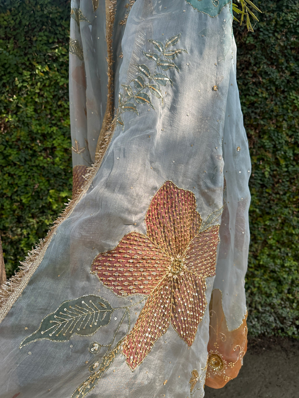 Fiza-e-Bahar Silk Sharara set